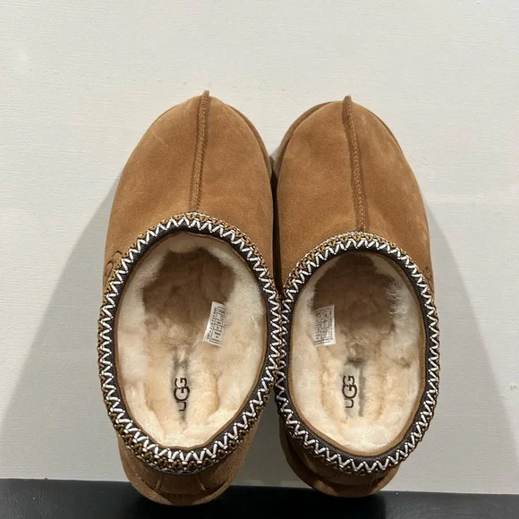 UGG Tasman ll Chestnut Suede Slip-On Slipper size 9 LIKE NEW - Picture 5 of 14